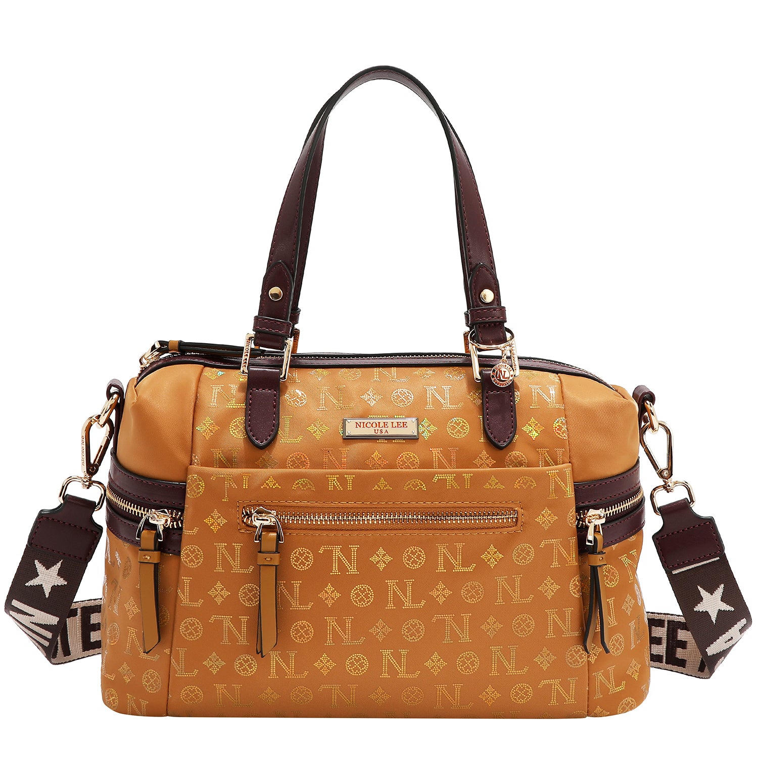MONOGRAM LOGO SATCHEL BAG
