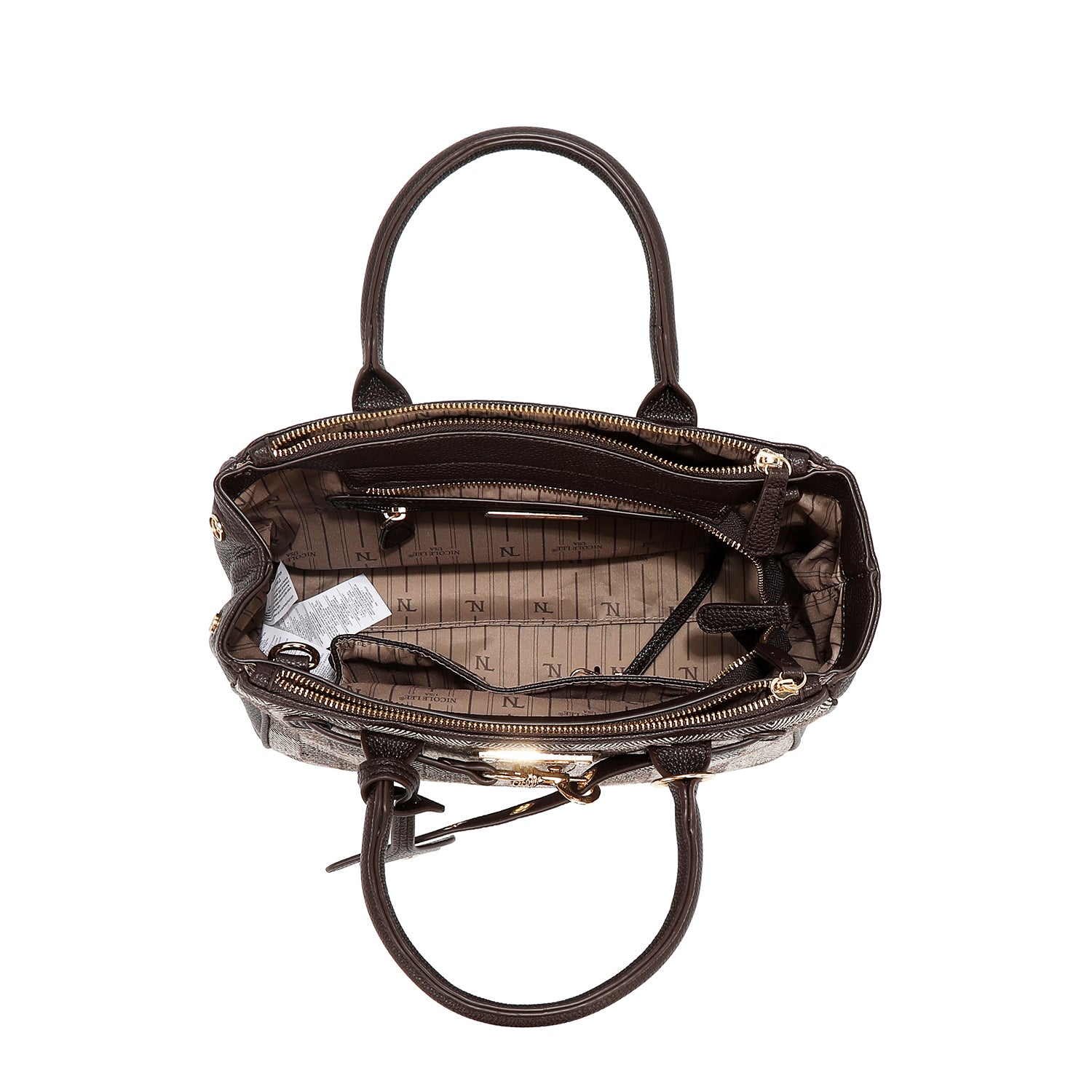 CHIC CHECK SATCHEL BAG
