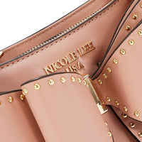 STUDDED BOW HANDBAG