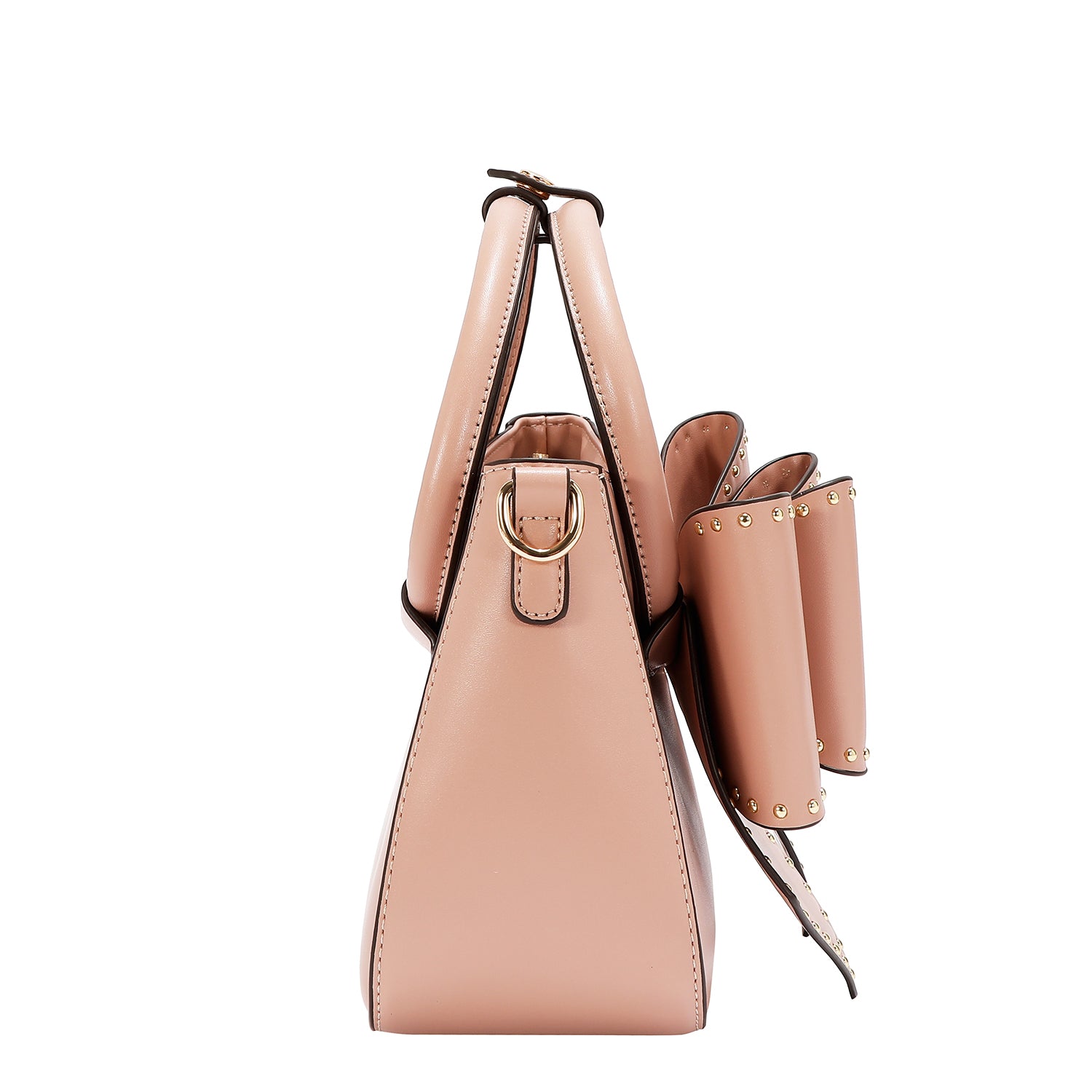 STUDDED BOW HANDBAG