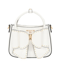 STUDDED BOW HANDBAG