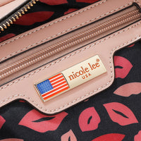STUDDED BOW SHOULDER BAG