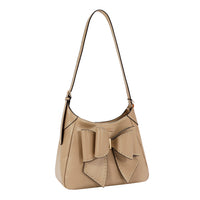 STUDDED BOW SHOULDER BAG