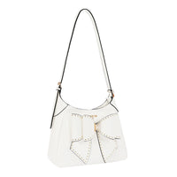 STUDDED BOW SHOULDER BAG