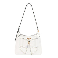 STUDDED BOW SHOULDER BAG