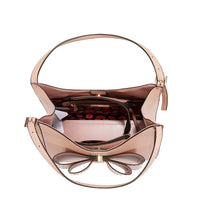 STUDDED BOW HOBO BAG
