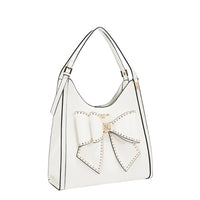 STUDDED BOW HOBO BAG