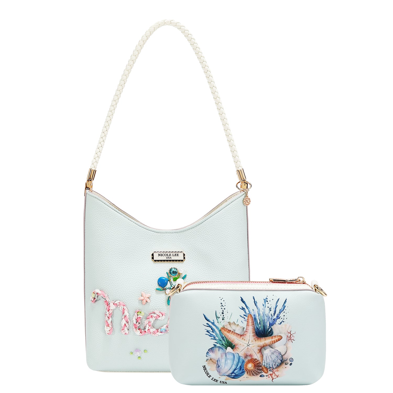 NICOLE OCEAN 2PC HANDBAG