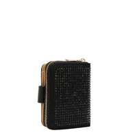 SOLID CRYSTAL HEART BIFOLD WALLET