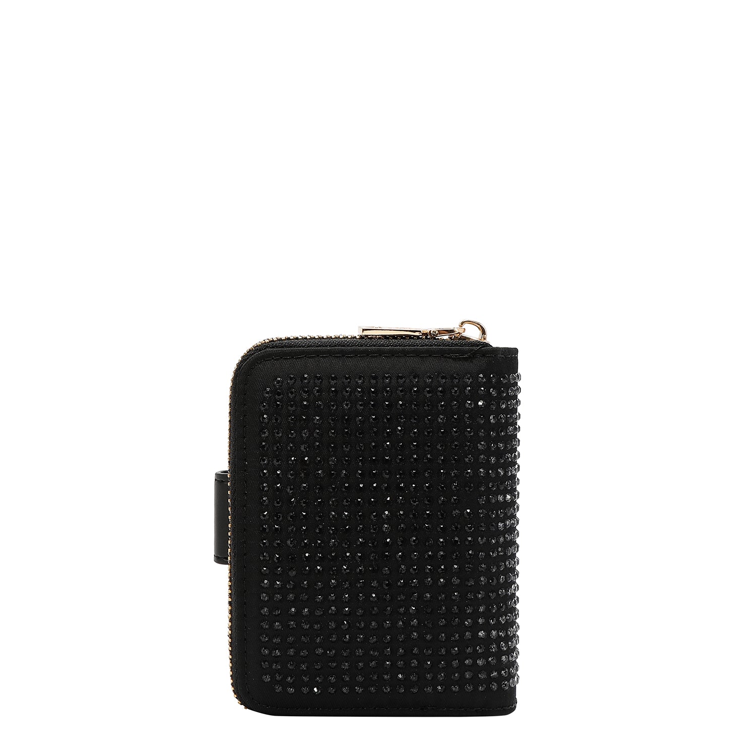 SOLID CRYSTAL HEART BIFOLD WALLET