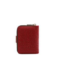 SOLID CRYSTAL HEART BIFOLD WALLET