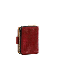 SOLID CRYSTAL HEART BIFOLD WALLET