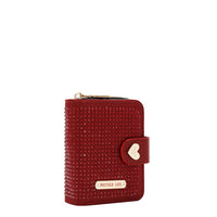 SOLID CRYSTAL HEART BIFOLD WALLET