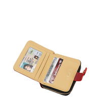 SOLID CRYSTAL HEART BIFOLD WALLET