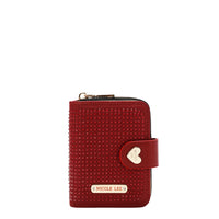 SOLID CRYSTAL HEART BIFOLD WALLET