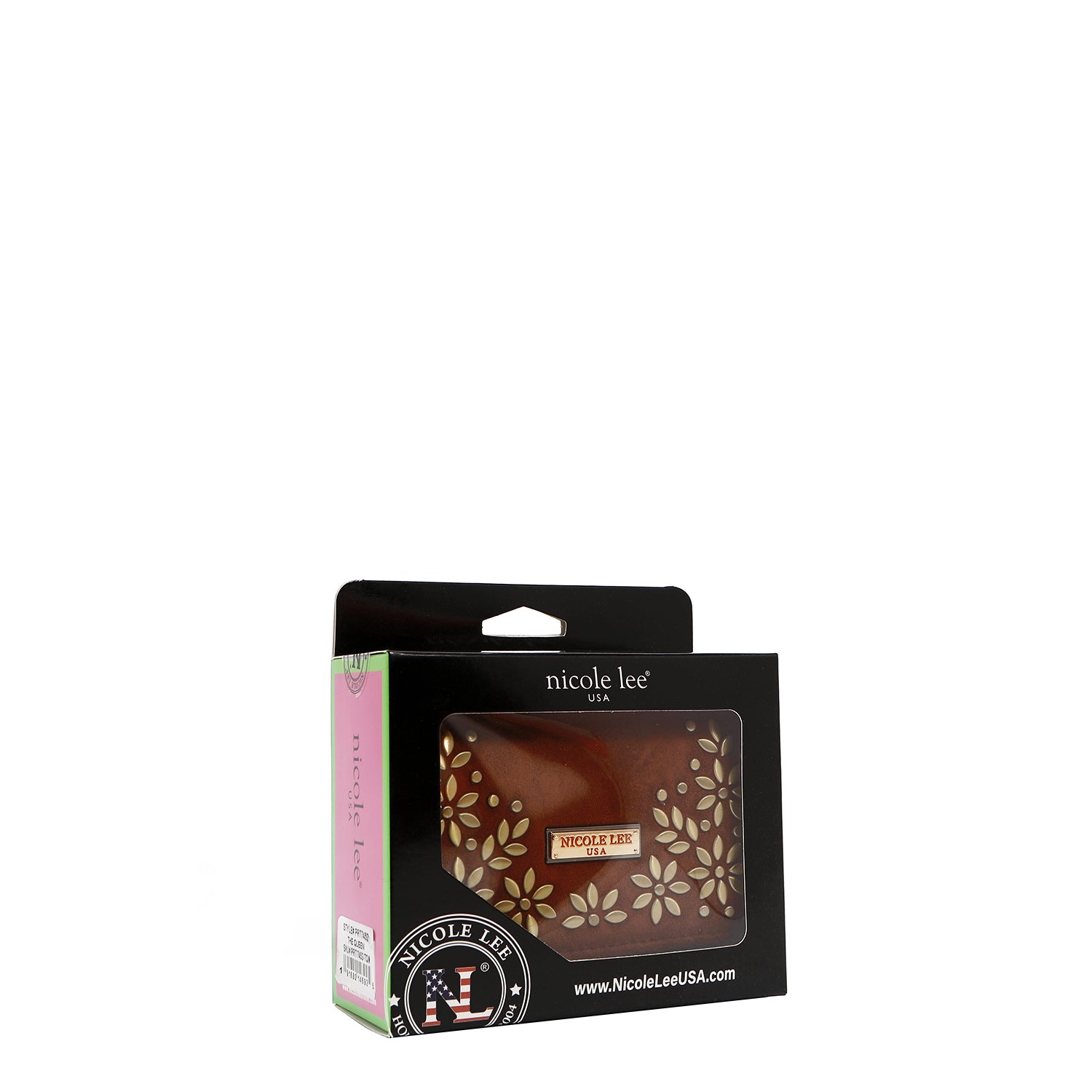 FLORAL LEAF COMPACT WALLET