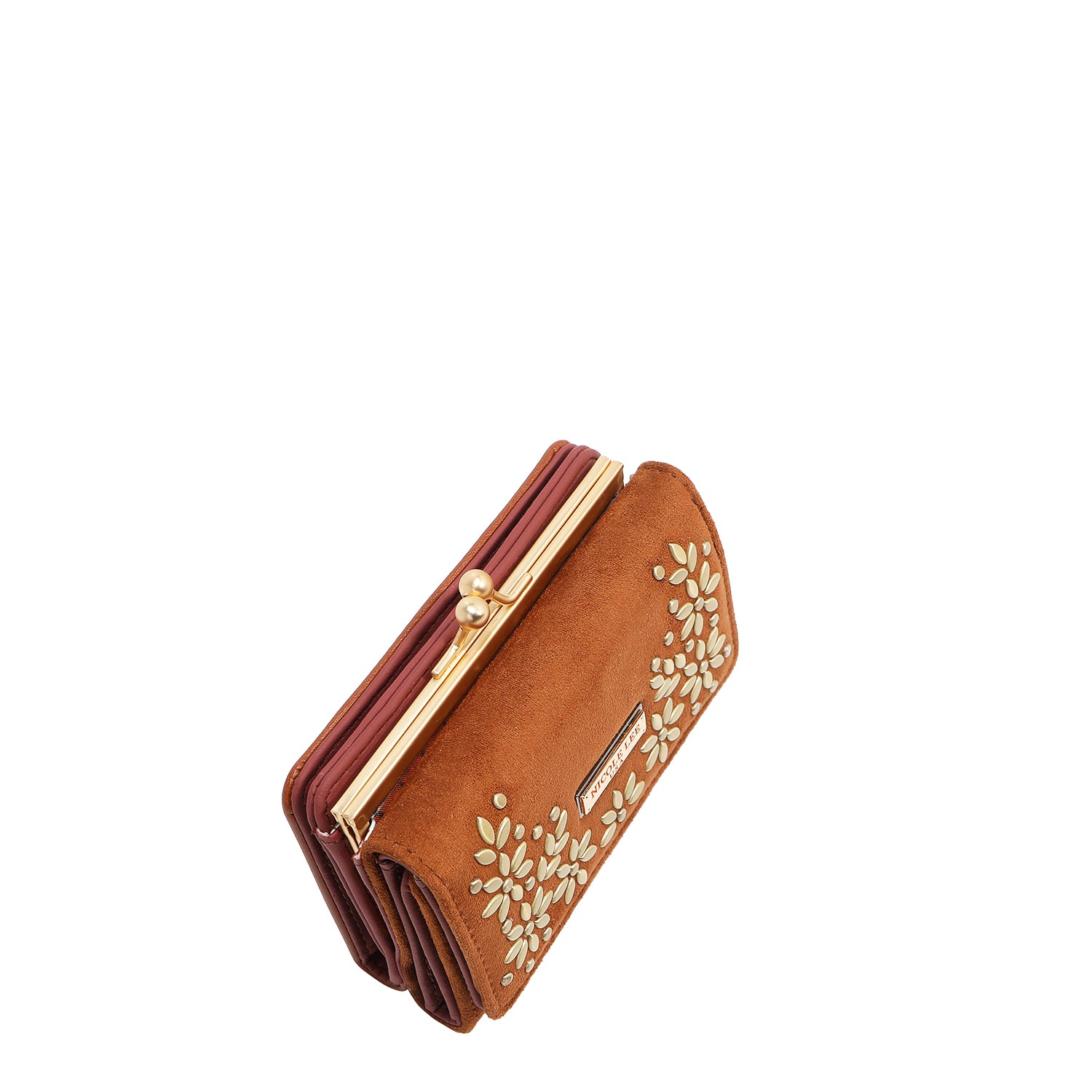 FLORAL LEAF COMPACT WALLET