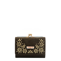 FLORAL LEAF COMPACT WALLET
