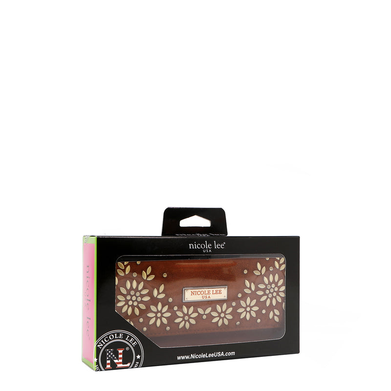 Floral Leaf Compact Wallet Brings a Touch of Modern Edge. – Nicole