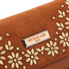 FLORAL LEAF TRIFOLD LONG WALLET