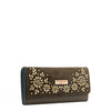 FLORAL LEAF TRIFOLD LONG WALLET