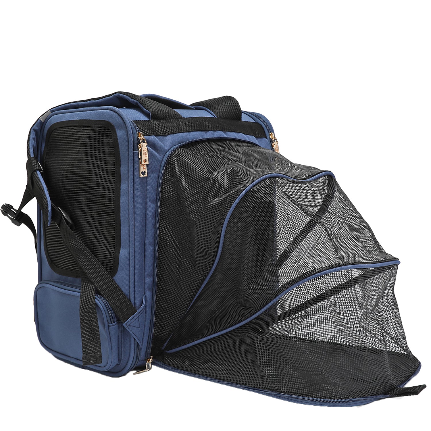 Expandable Pet Carrier Backpack for Small Pets, Multiple Pockets