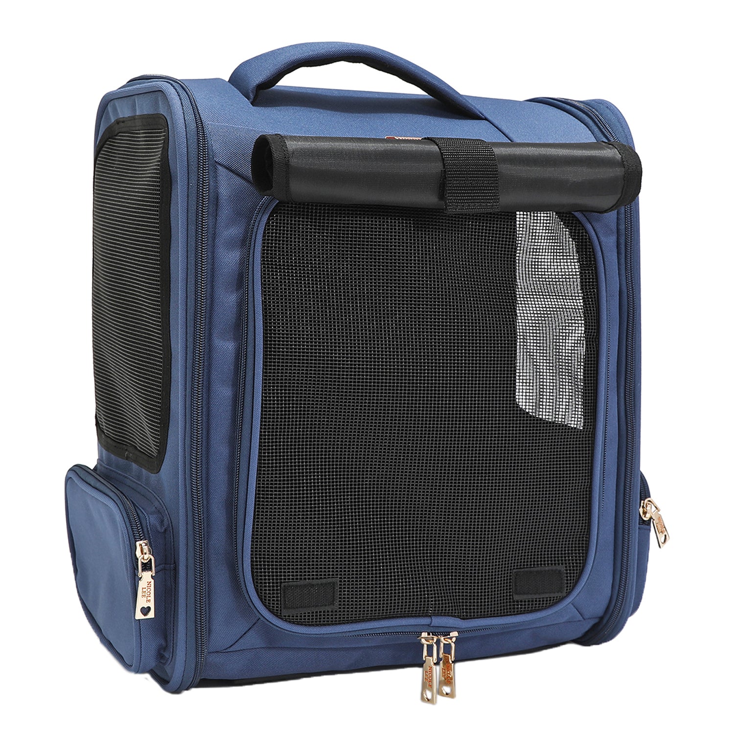 Expandable Pet Carrier Backpack for Small Pets, Multiple Pockets