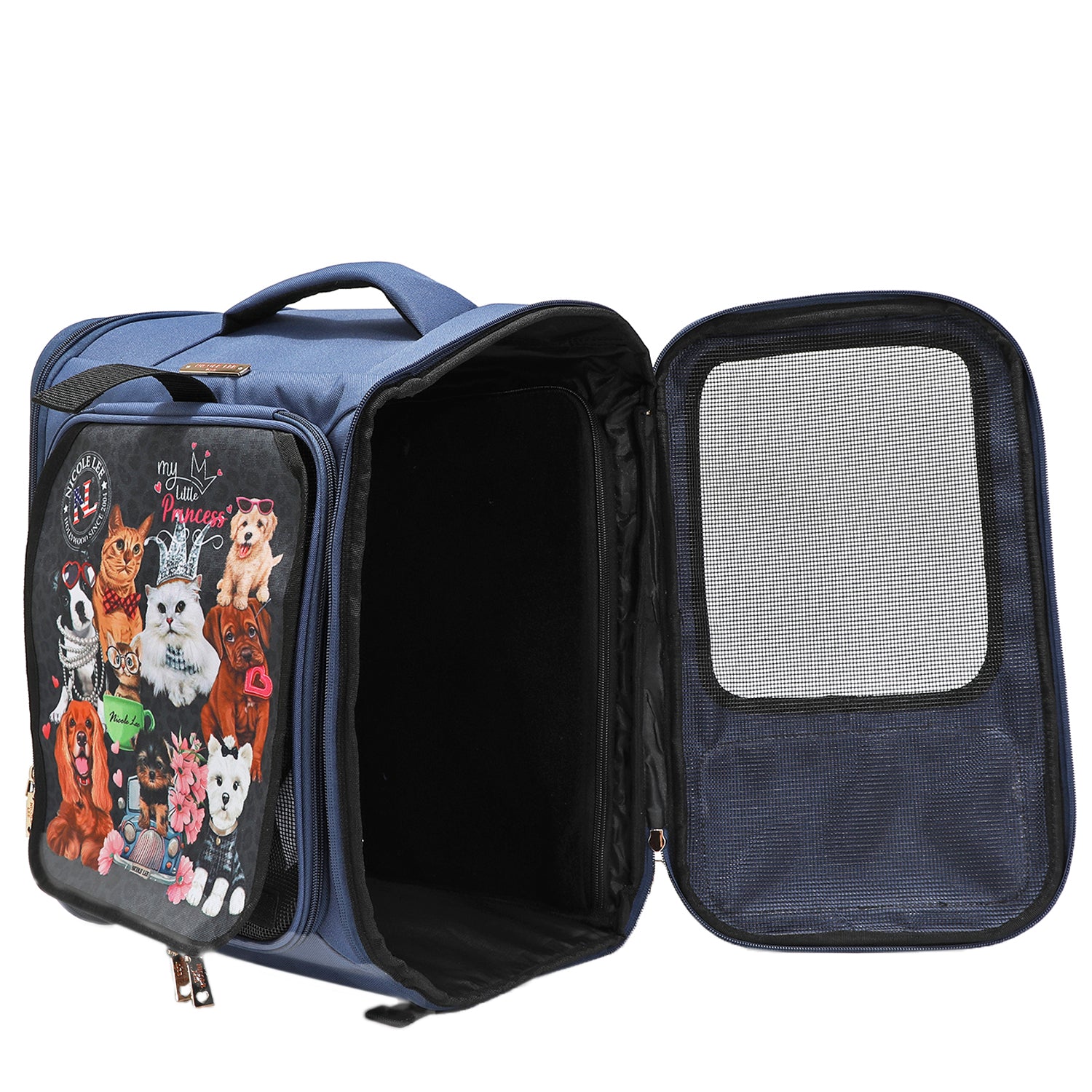 Expandable Pet Carrier Backpack for Small Pets, Multiple Pockets