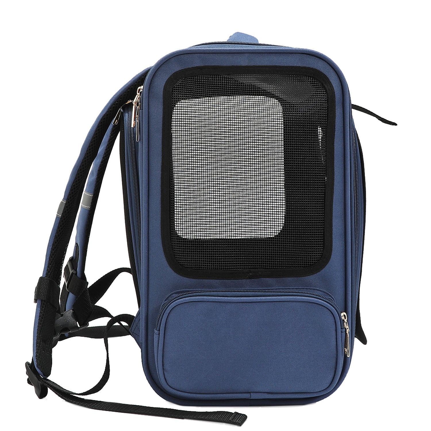 Expandable Pet Carrier Backpack for Small Pets, Multiple Pockets