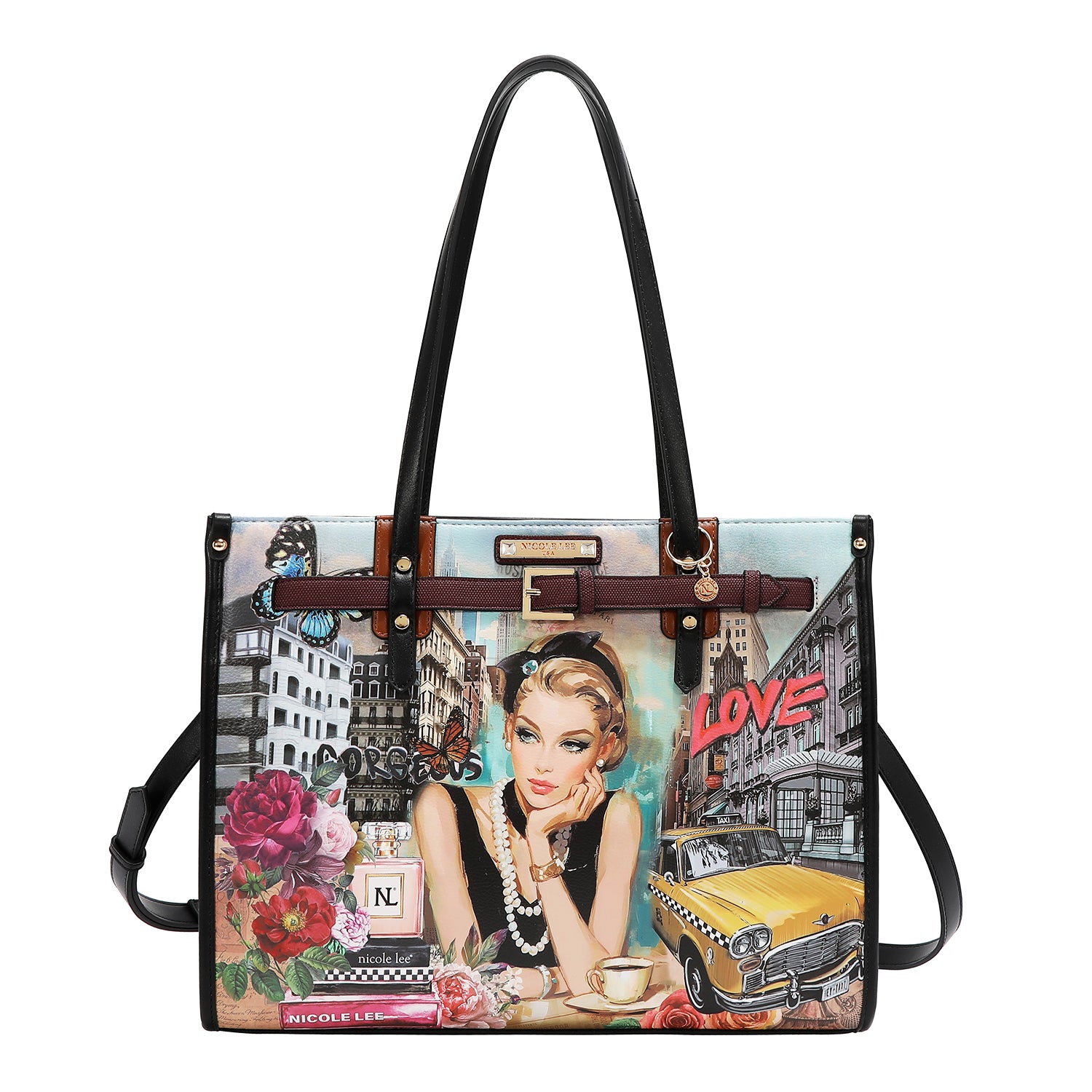 Fashion Insulated Lunch Tote Bag Features an Insulated Zip