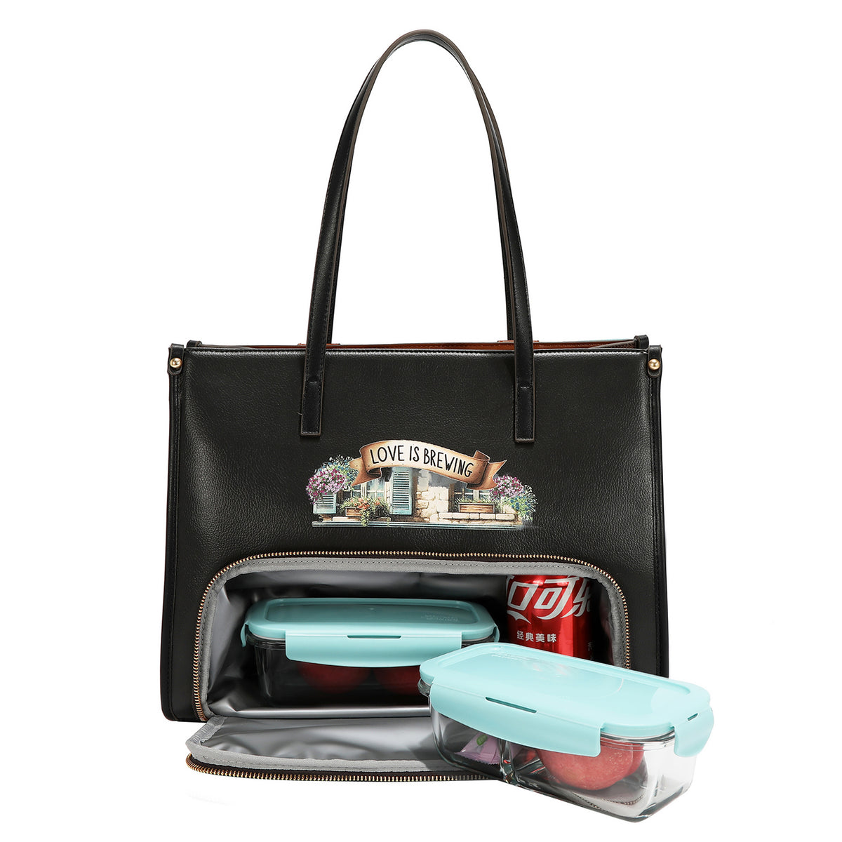 FASHION INSULATED LUNCH TOTE BAG