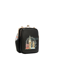 KISS LOCK 2 COMPARTMENT CROSSBODY BAG
