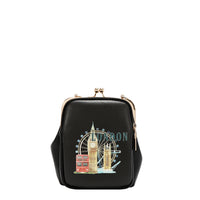 KISS LOCK 2 COMPARTMENT CROSSBODY BAG
