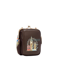 KISS LOCK 2 COMPARTMENT CROSSBODY BAG