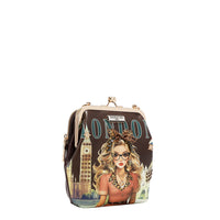 KISS LOCK 2 COMPARTMENT CROSSBODY BAG