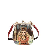 KISS LOCK 2 COMPARTMENT CROSSBODY BAG