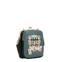 KISS LOCK 2 COMPARTMENT CROSSBODY BAG