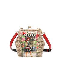 KISS LOCK 2 COMPARTMENT CROSSBODY BAG