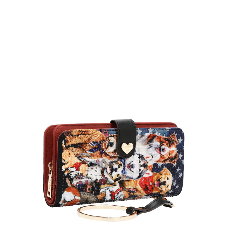 ナムコット ウォレット Lavemi Womens Leather Wallet Small Compact RFID Blocking Credit