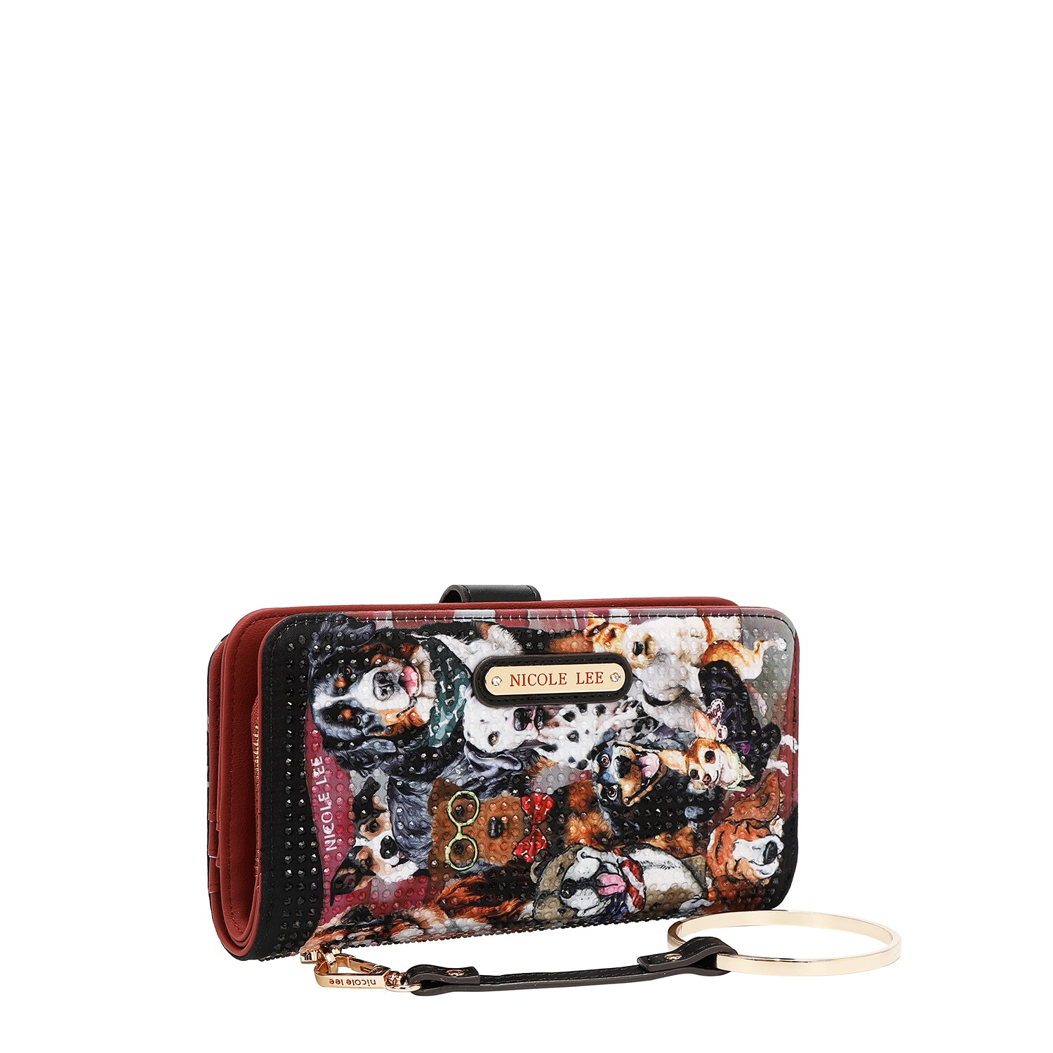 NL SIGNATURE BIFOLD WALLET WRISTLET