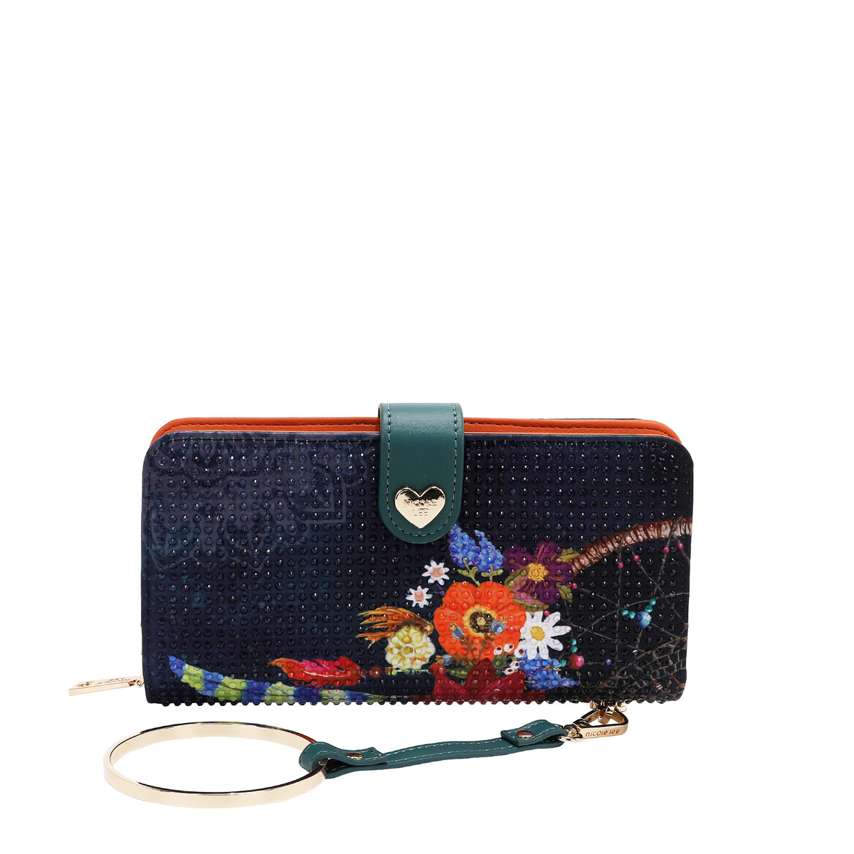 NL SIGNATURE BIFOLD WALLET WRISTLET