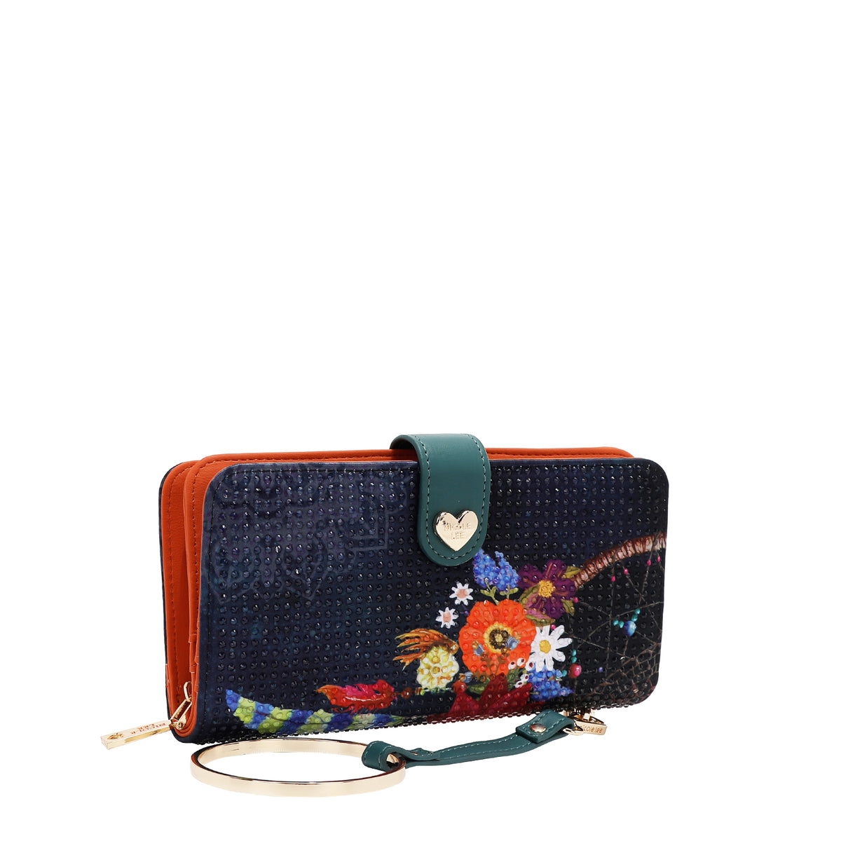 NL SIGNATURE BIFOLD WALLET WRISTLET