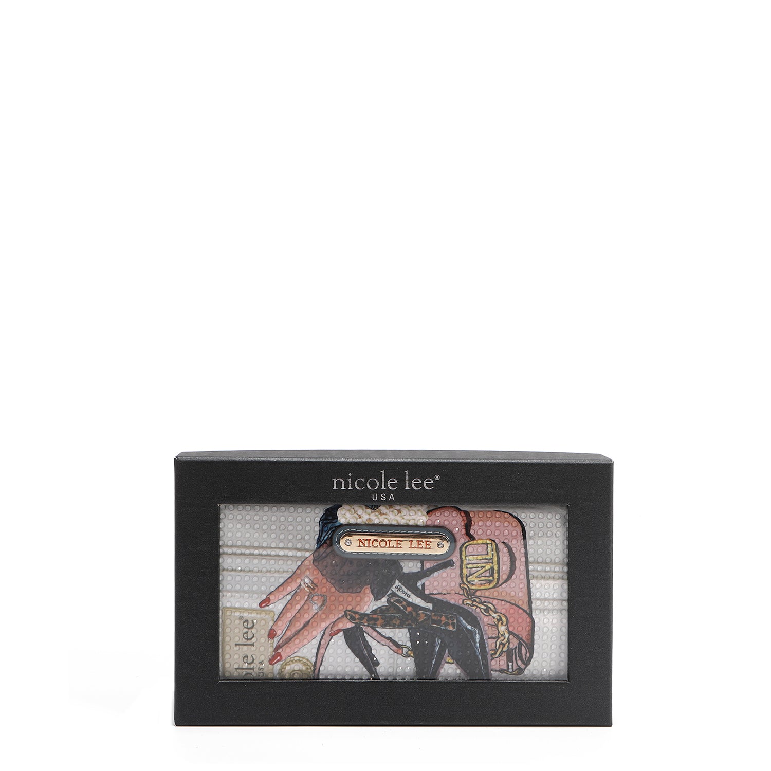 NL SIGNATURE BIFOLD WALLET WRISTLET