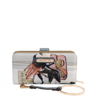 NL SIGNATURE BIFOLD WALLET WRISTLET