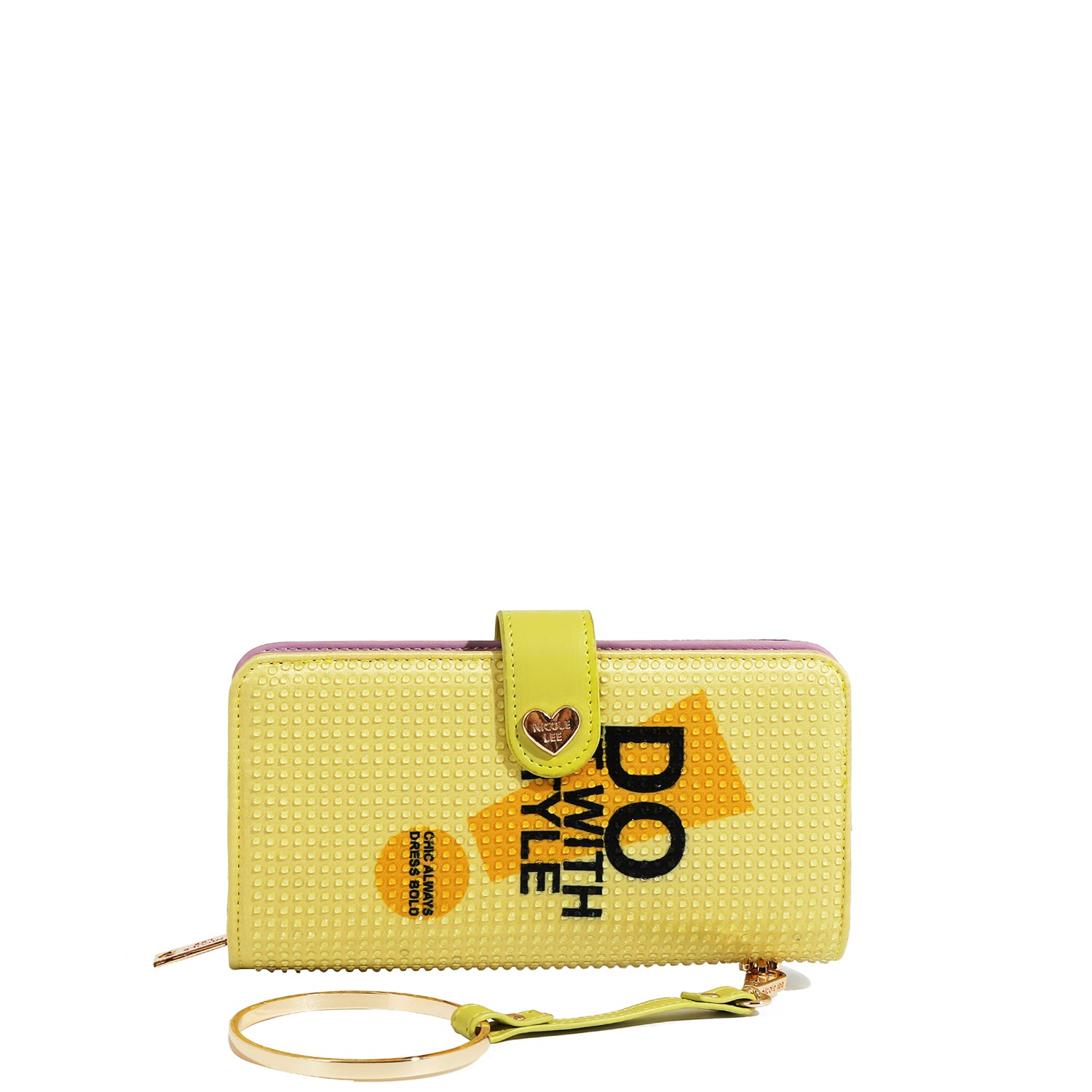 NL SIGNATURE BIFOLD WALLET WRISTLET