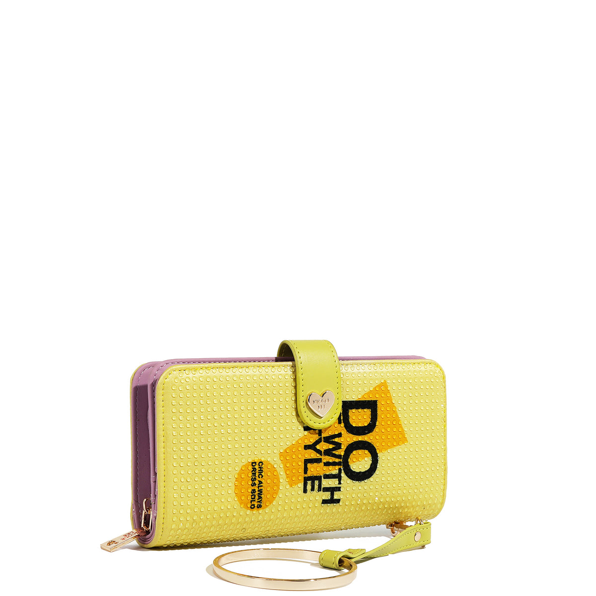 NL SIGNATURE BIFOLD WALLET WRISTLET