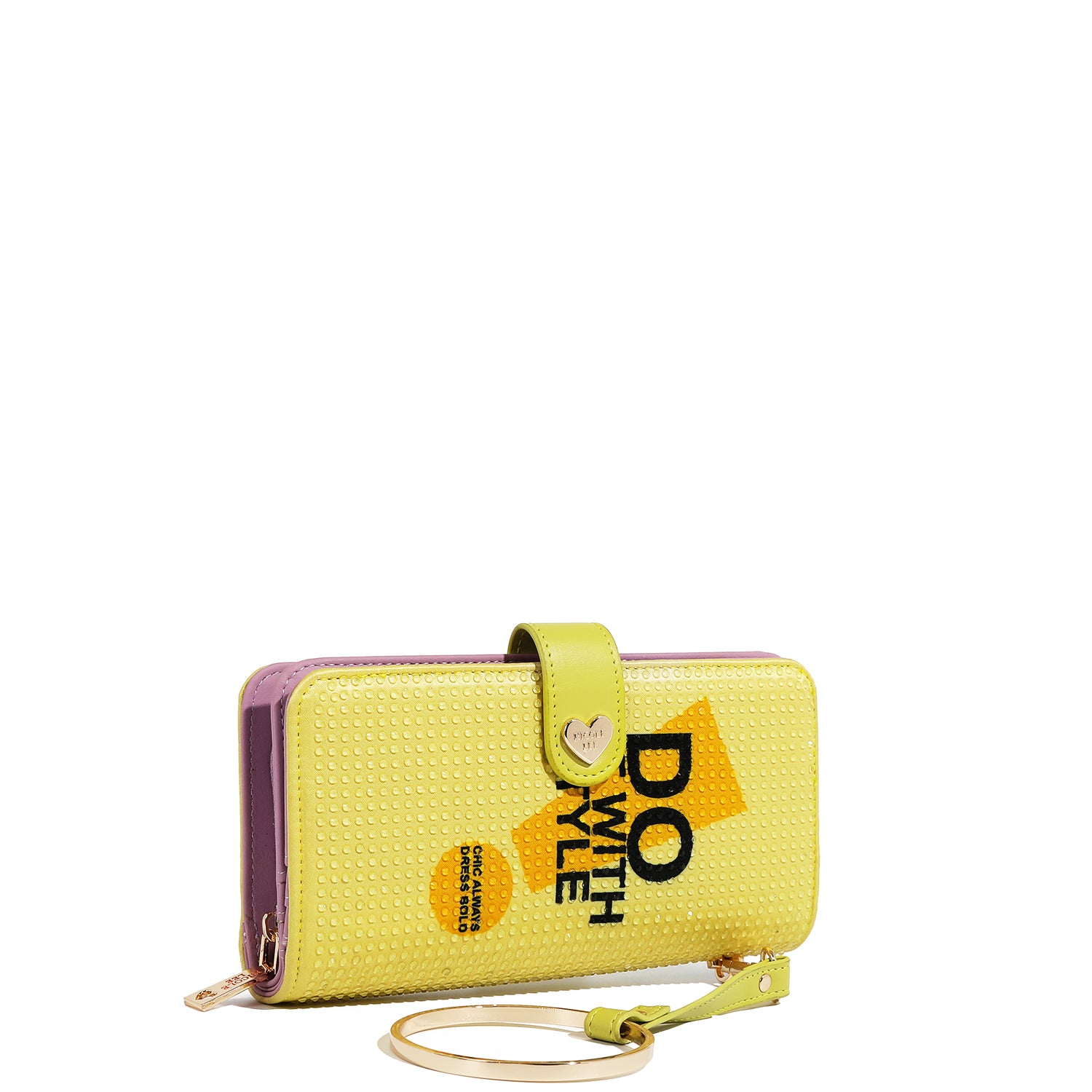 NL SIGNATURE BIFOLD WALLET WRISTLET