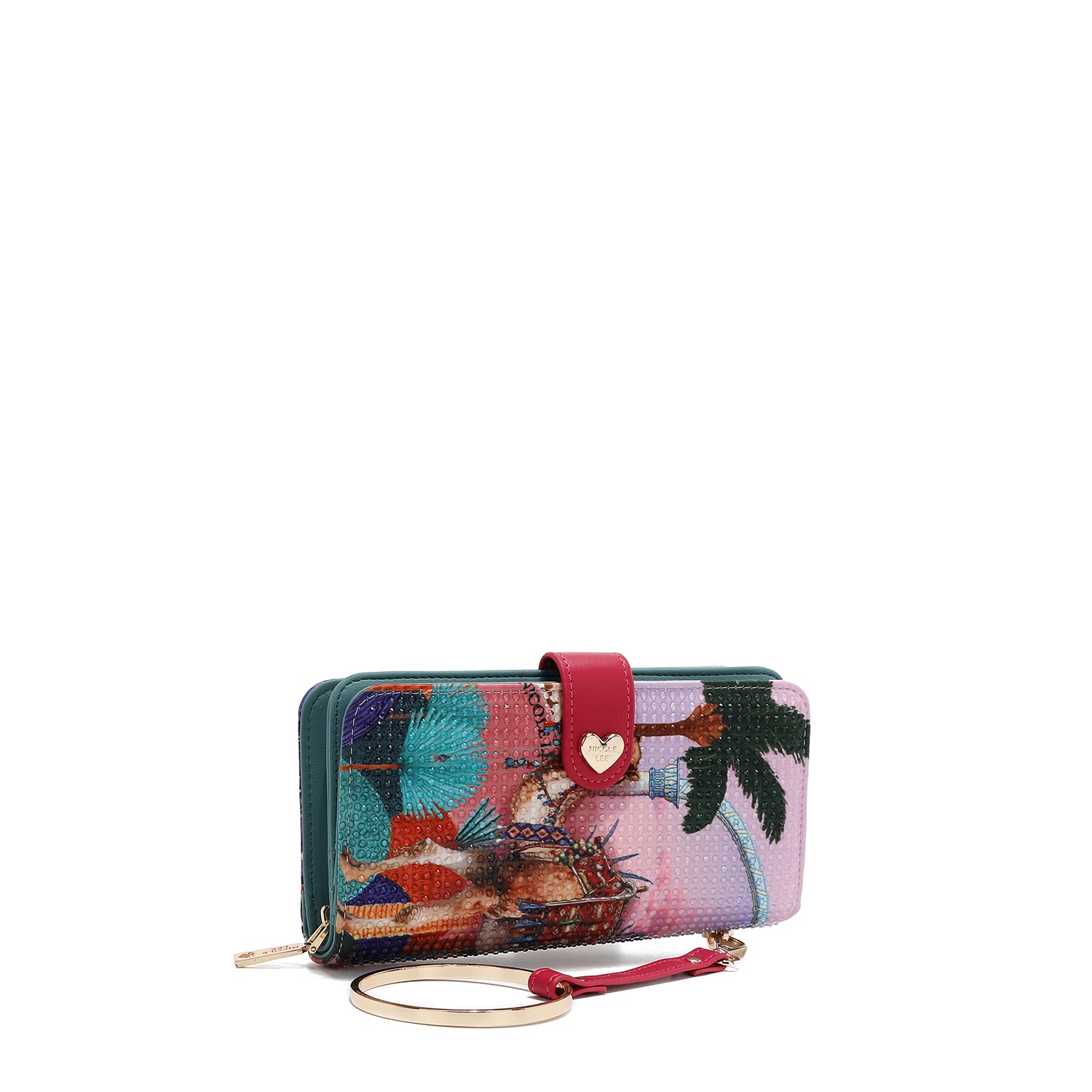 NL SIGNATURE BIFOLD WALLET WRISTLET