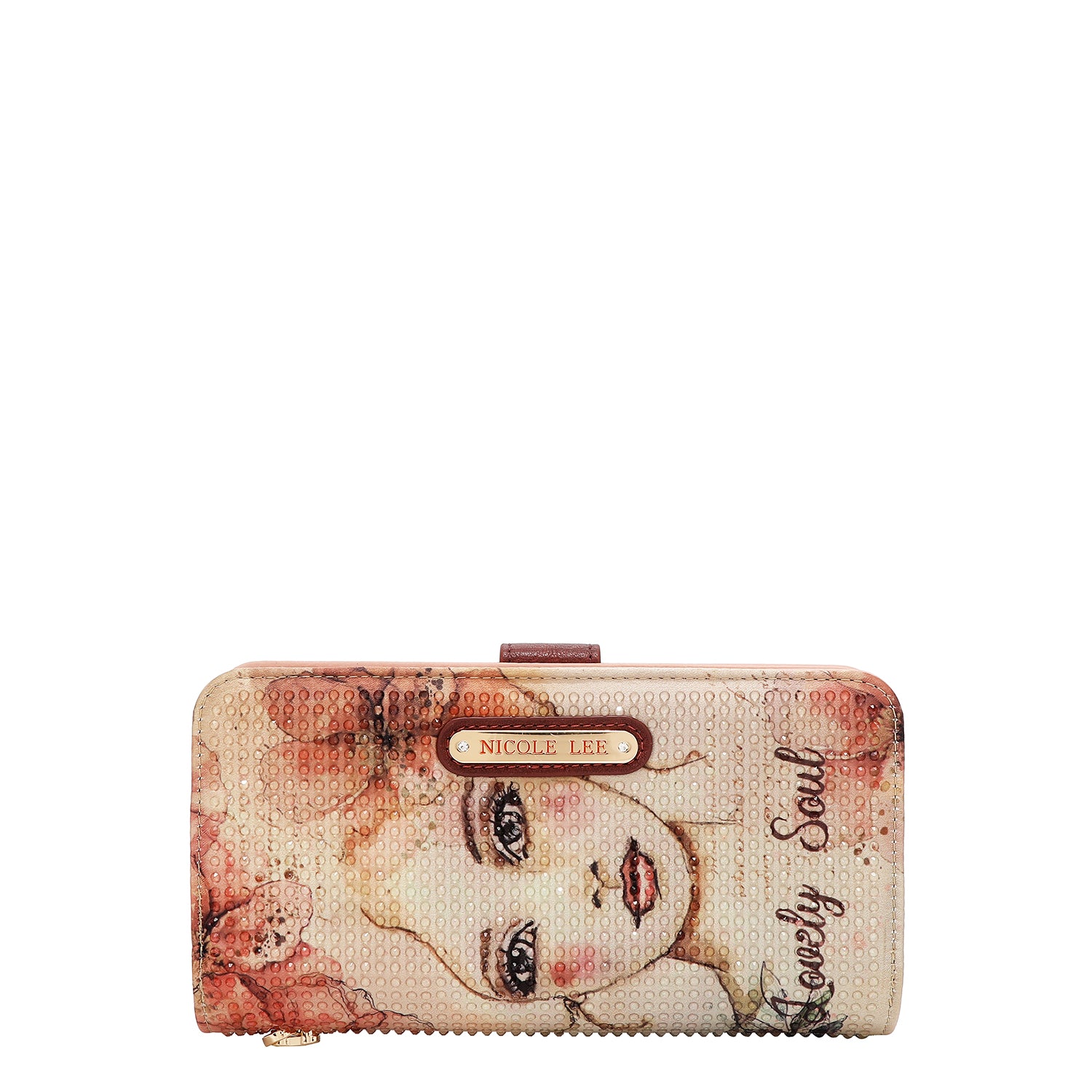 NL SIGNATURE BIFOLD WALLET WRISTLET