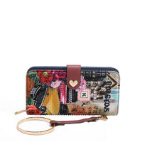NL SIGNATURE BIFOLD WALLET WRISTLET
